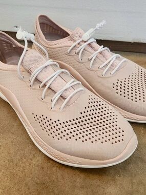Crocs All-Day Comfort Women's Slip-On Sneakers - Blush Pink